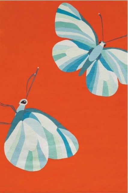 butterfly orange - the rug company