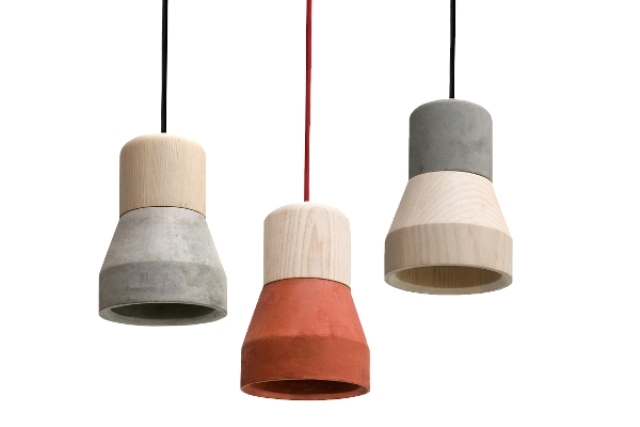 cement wood lamp - specimen