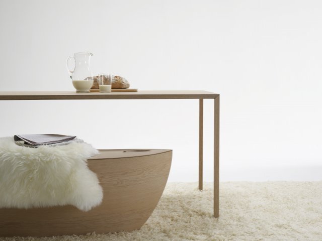 arc bench and slim table - arco