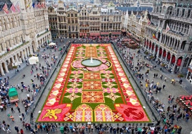 tappeto di fiori Bruxelles