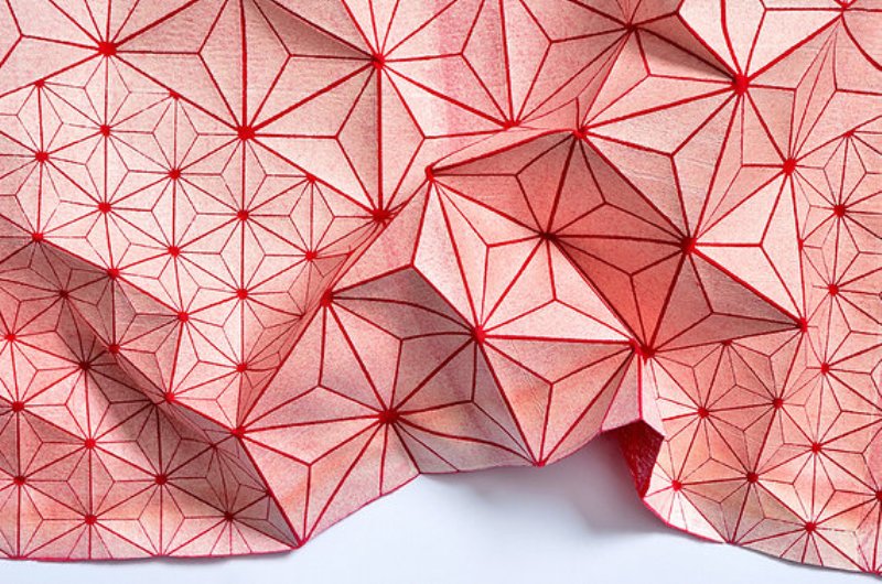 tessuto 3D folding-A-part di Mika Barr