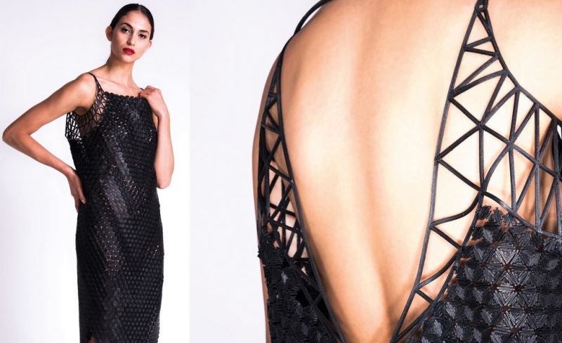 3D printing black dress