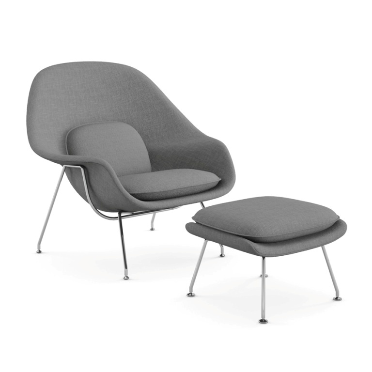 poltrona Womb Chair e Ottoman - Knoll