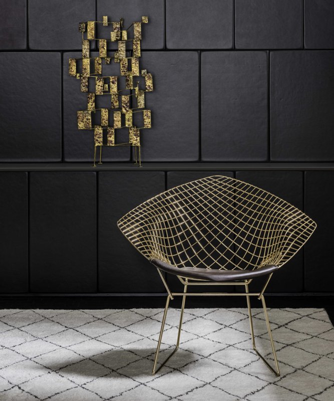 poltroncina Bertoia Diamond Gold - Knoll