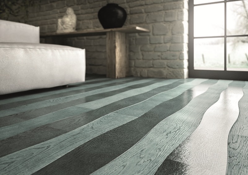 parquet innovativi Wave di Corà Parquet