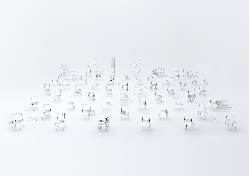 fuorisalone 2016 - 50 manga chairs by Nendo