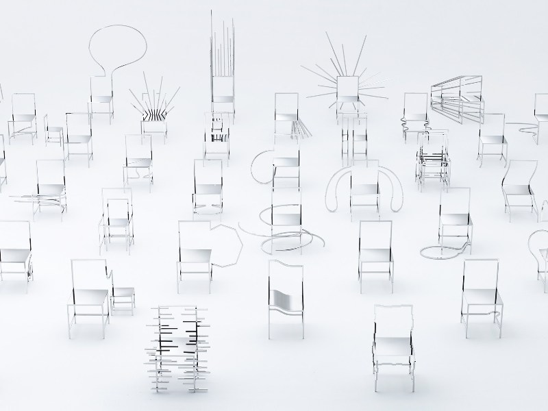 fuorisalone 2016 - 50 manga chairs by Nendo