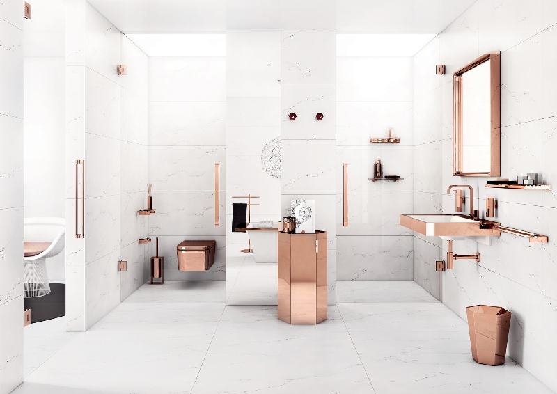 collezione bagno mirage rosa