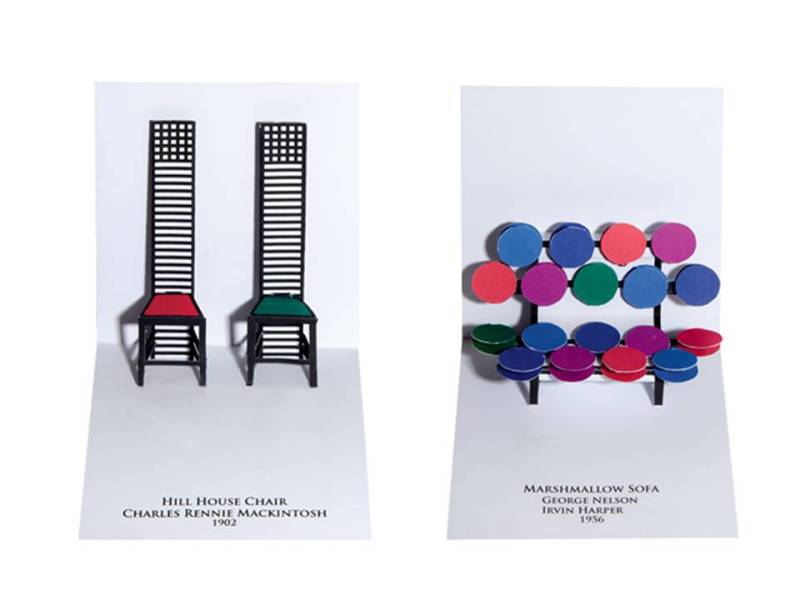 libro pop up 10 chaises