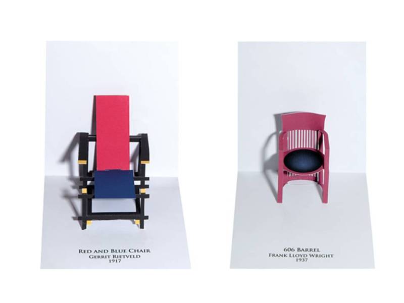 libro pop up 10 chaises