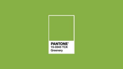 pantone Greenery