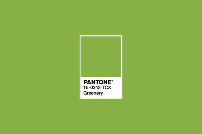 pantone Greenery