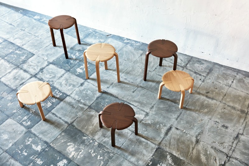 clover stool by Taiyou & C