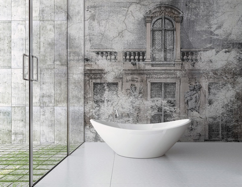 CARTA DA PARATI PER IL BAGNO - Design Lover