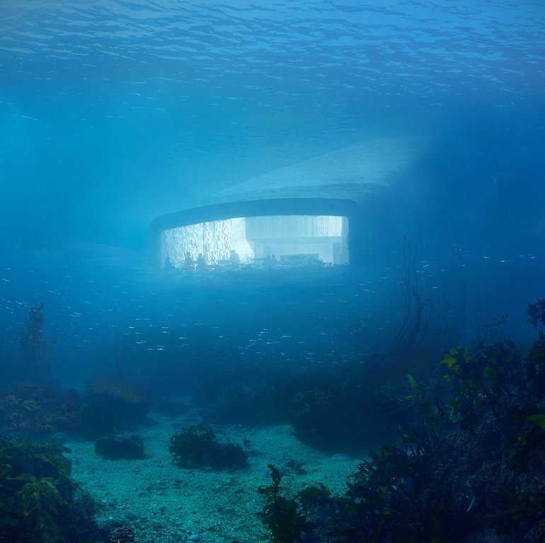 Under restaurant by Snohetta