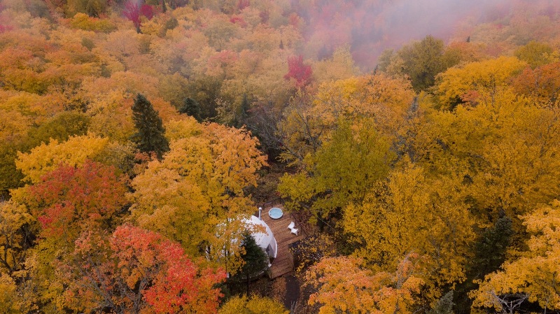 luxury eco resort domes charlevoix