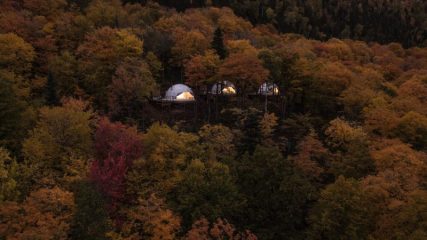 luxury eco resort domes charlevoix