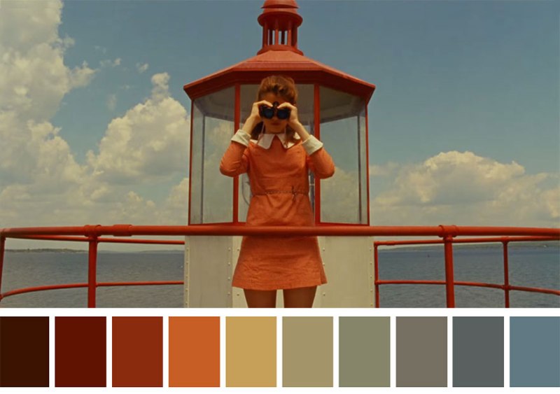 wes anderson colors