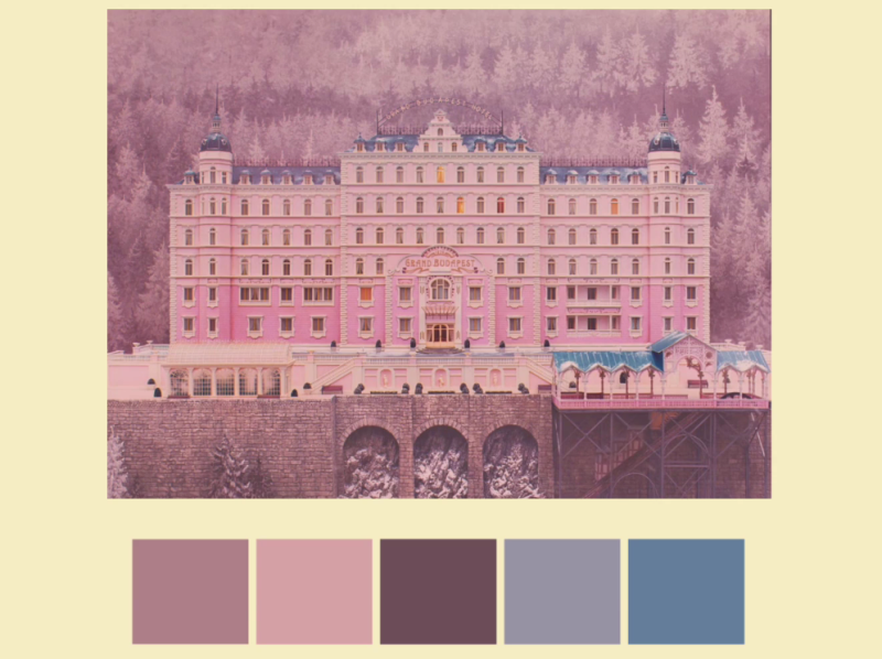 Wes Anderson colors